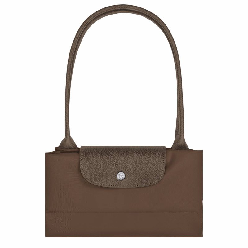 Longchamp Women Le Pliage Green L Tote Bag Terra - Recycled Canvas Terra Shoulder Bags - Image 5