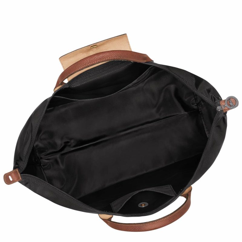 Longchamp Women Le Pliage Original L Travel Bag Black - Recycled Canvas Black Travel Bags - Image 4