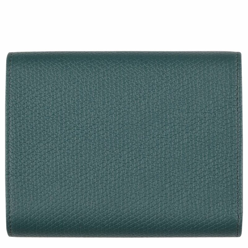Longchamp Women Le Roseau Wallet Cedar - Leather Cedar Leather Wallets - Image 2