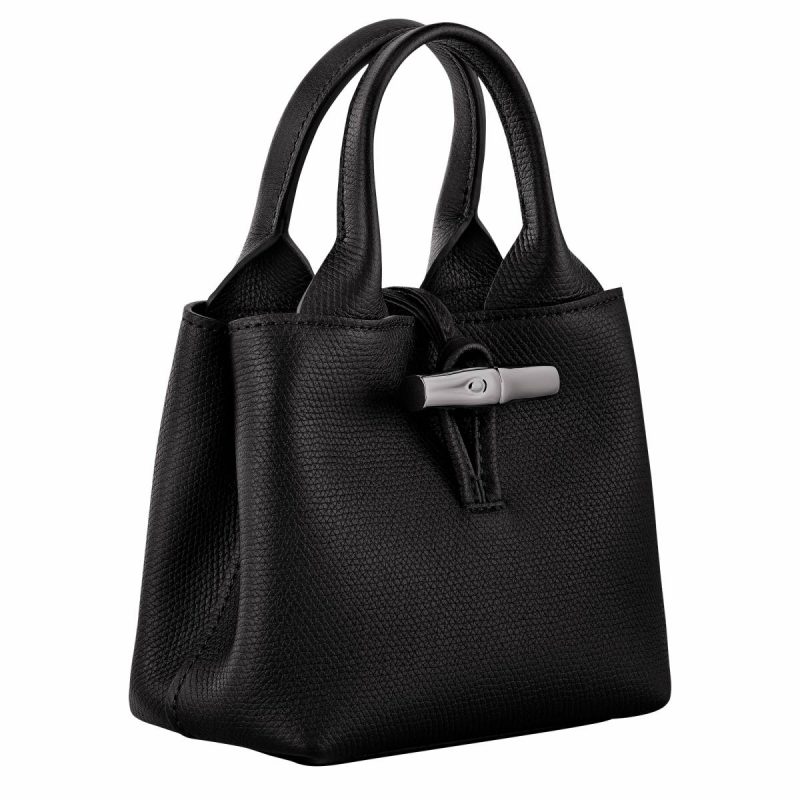 Longchamp Women Leather Bags Black Le Roseau Xs Handbag Black - Leather - Image 3