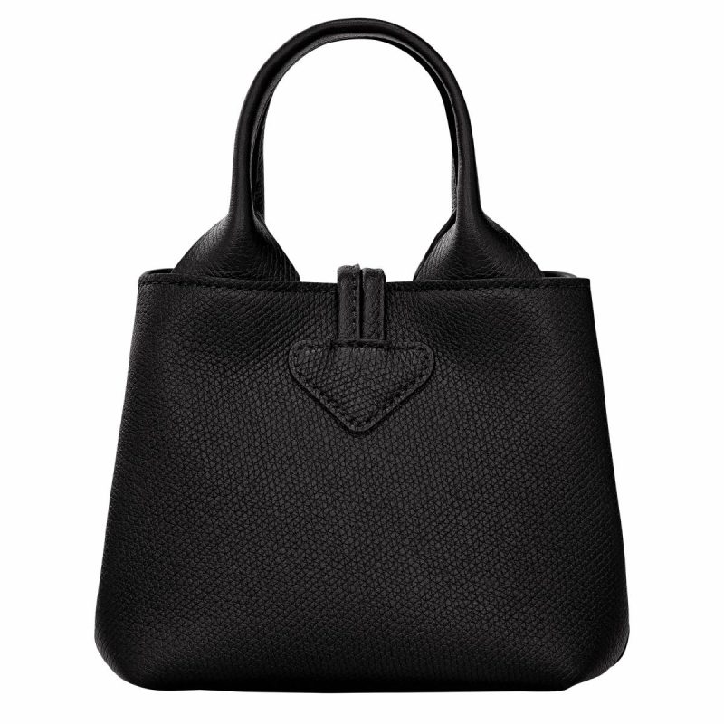 Longchamp Women Leather Bags Black Le Roseau Xs Handbag Black - Leather - Image 4