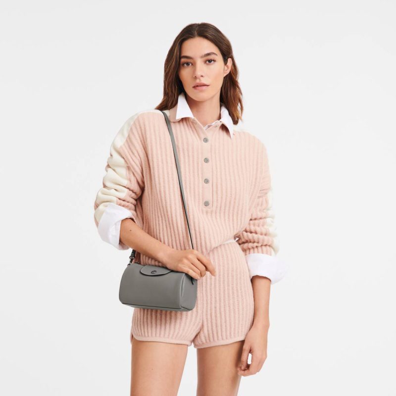 Longchamp Women Leather Bags Le Pliage Xtra Xs Crossbody Bag Turtledove - Leather Turtledove - Image 2