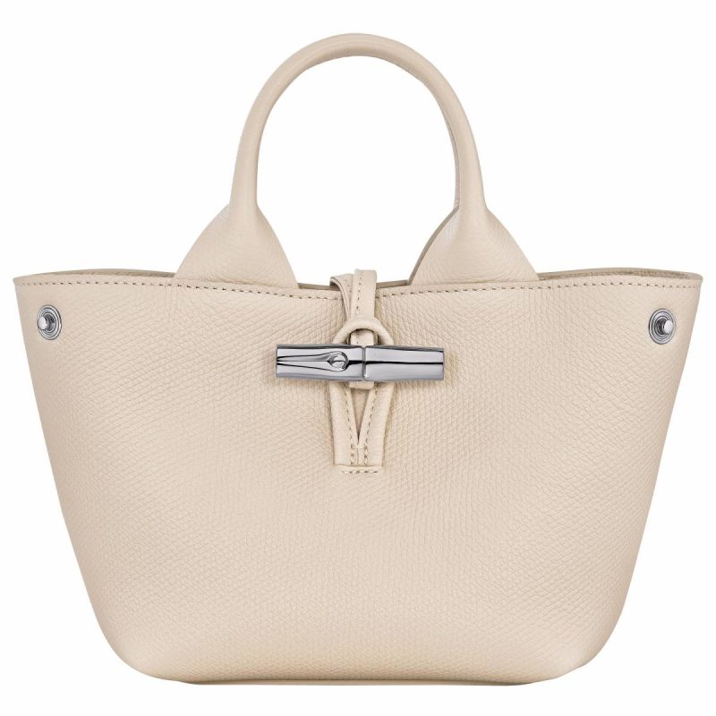 Longchamp Women Leather Bags Paper Le Roseau Xs Handbag Paper - Leather - Image 5