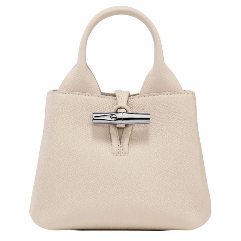 Longchamp Women Leather Bags Paper Le Roseau Xs Handbag Paper - Leather