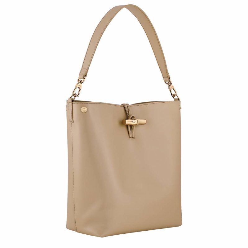 Longchamp Women Leather Bags Root Le Roseau M Hobo Bag Root - Leather - Image 3