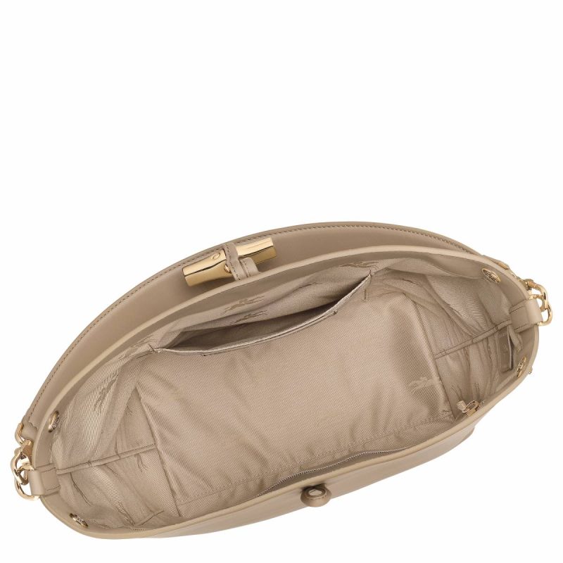 Longchamp Women Leather Bags Root Le Roseau M Hobo Bag Root - Leather - Image 5