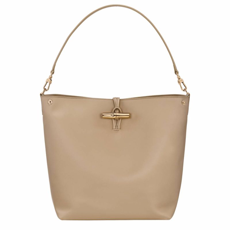 Longchamp Women Leather Bags Root Le Roseau M Hobo Bag Root - Leather