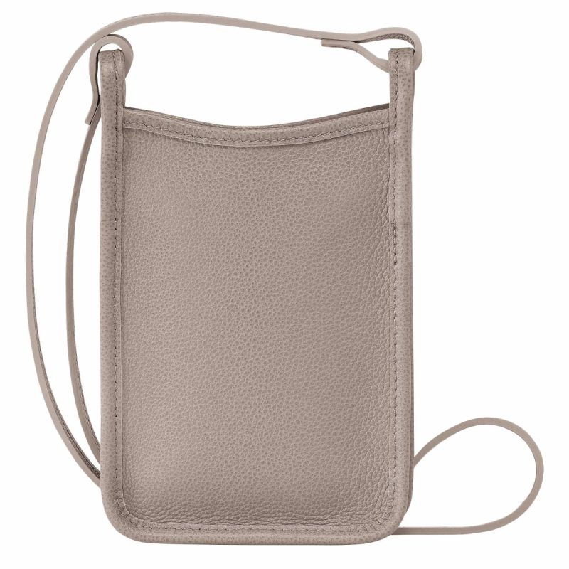 Longchamp Women Phone Cases Turtledove Le Foulonné Phone Case Turtledove - Leather - Image 4