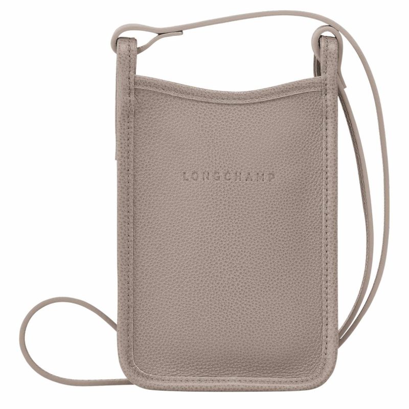 Longchamp Women Phone Cases Turtledove Le Foulonné Phone Case Turtledove - Leather