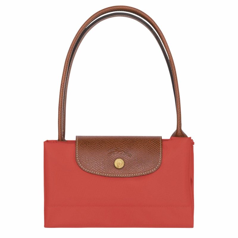 Longchamp Women Shoulder Bags Le Pliage Original M Tote Bag Tomato - Recycled Canvas Tomato - Image 5