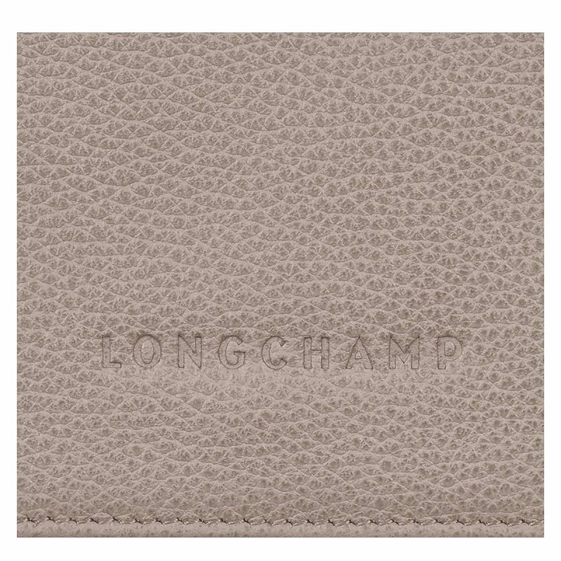 Longchamp Women Turtledove Le Foulonné Wallet Turtledove - Leather Leather Wallets - Image 4