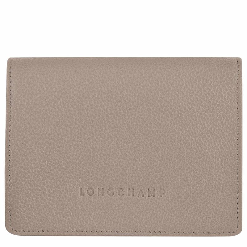 Longchamp Women Turtledove Le Foulonné Wallet Turtledove - Leather Leather Wallets