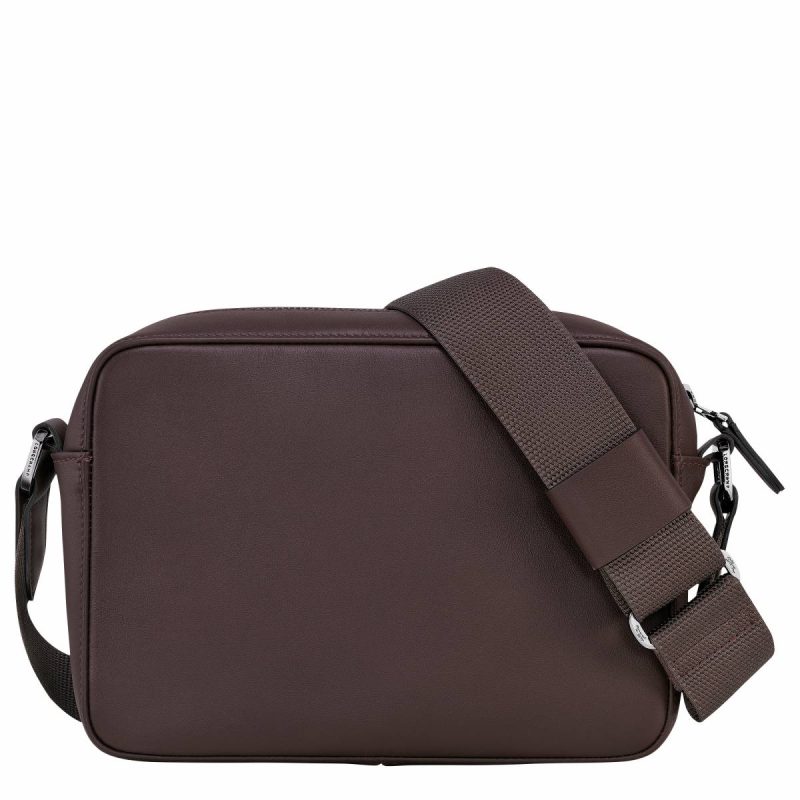 Men Longchamp Sur Seine Camera Bag Mocha - Leather Leather Bags Mocha - Image 4