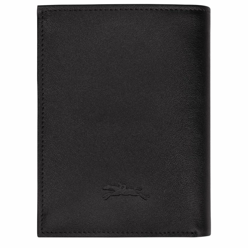 Men Longchamp Sur Seine Wallet Black - Leather Black Leather Wallets - Image 2