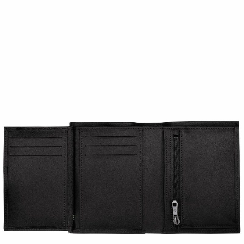 Men Longchamp Sur Seine Wallet Black - Leather Black Leather Wallets - Image 3