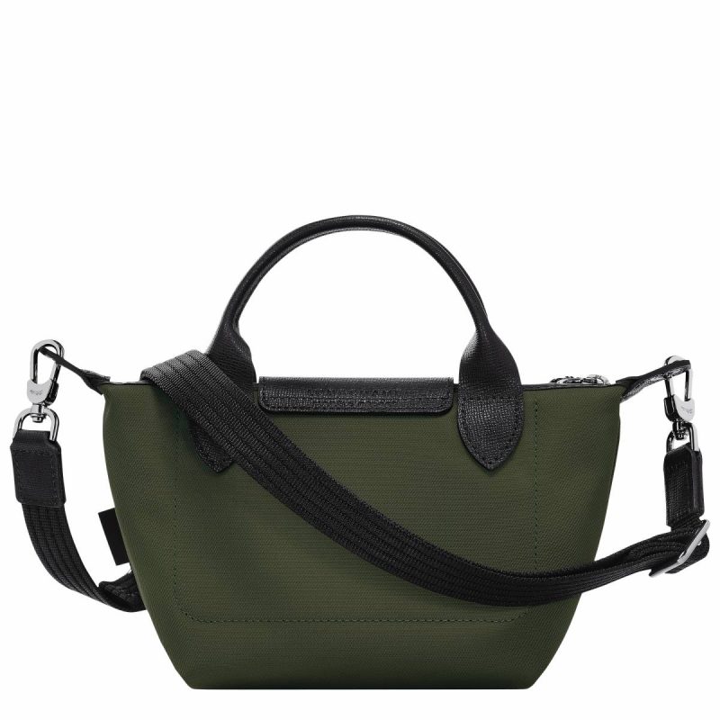 Mini Bags Le Pliage Energy Xs Handbag Khaki - Recycled Canvas Longchamp Khaki Women - Image 3