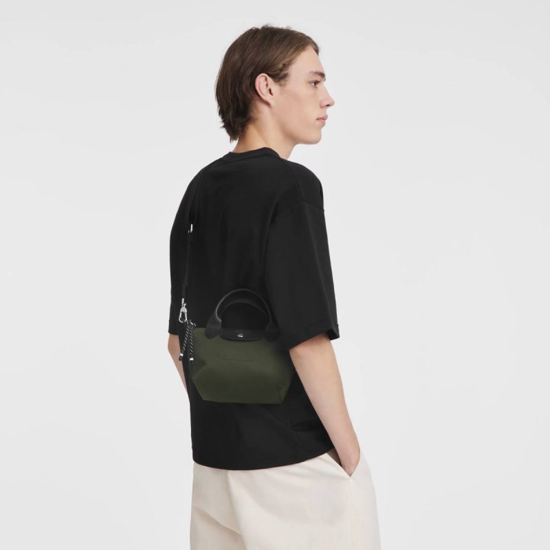 Mini Bags Le Pliage Energy Xs Handbag Khaki - Recycled Canvas Longchamp Khaki Women
