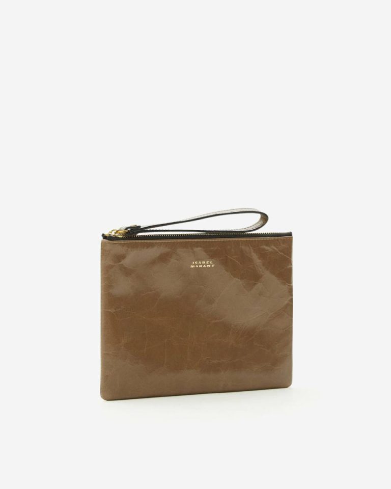 Mino Bag Women Isabel Marant Clutches & Small Leather Goods Dark Khaki