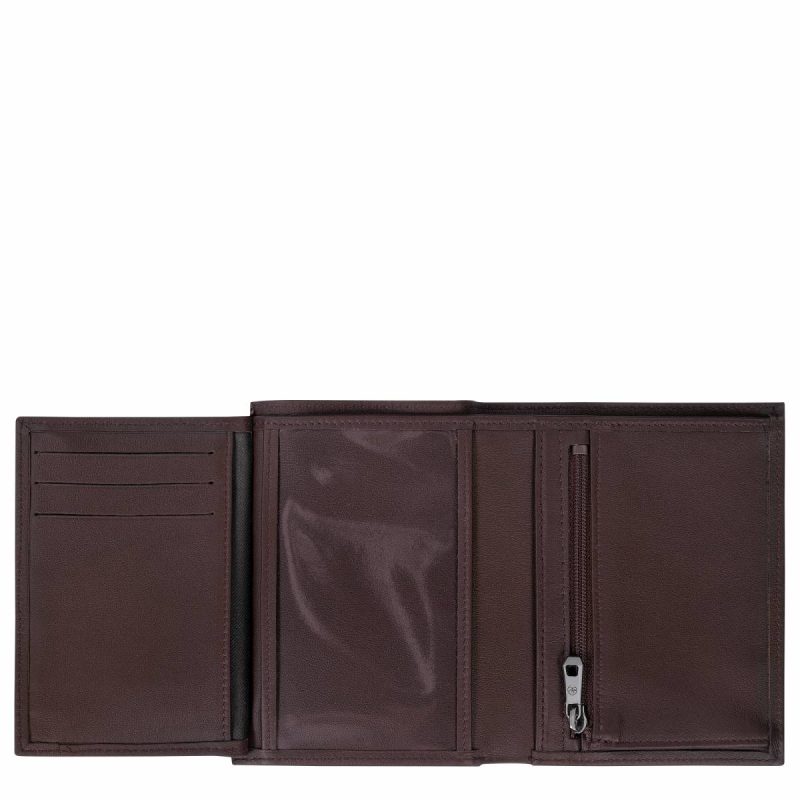 Mocha Longchamp Sur Seine Wallet Mocha - Leather Leather Wallets Men - Image 3