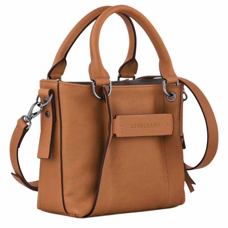 Natural Leather Bags Longchamp 3D S Handbag Natural - Leather Women - Image 3
