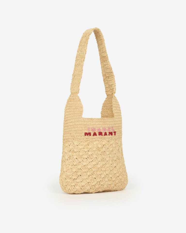 Natural/Pink Isabel Marant Praia Small Bag Shoulder Bags Women