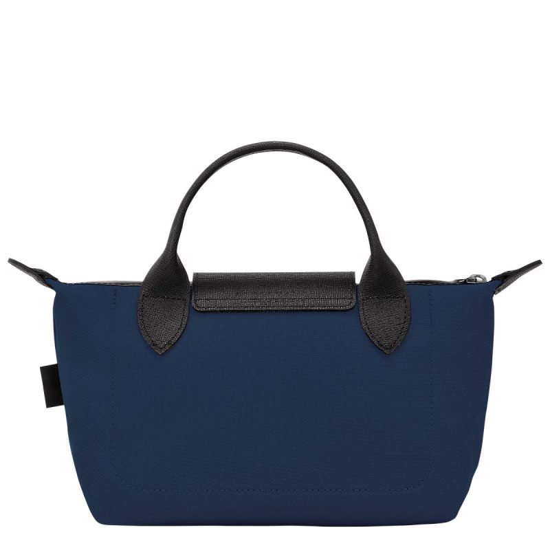 Navy Women Longchamp Pouches & Cases Le Pliage Energy Pouch Navy - Recycled Canvas - Image 3