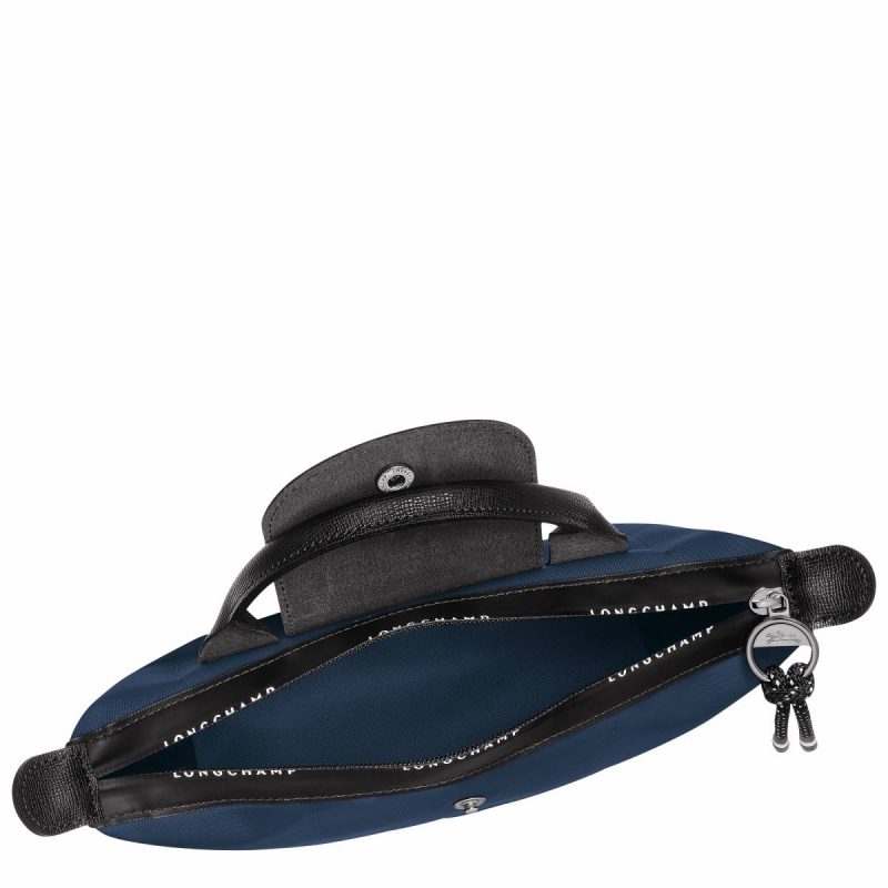 Navy Women Longchamp Pouches & Cases Le Pliage Energy Pouch Navy - Recycled Canvas - Image 4
