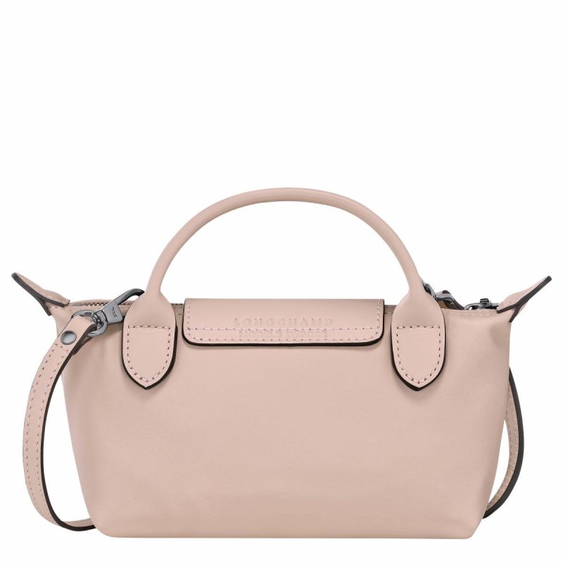 Nude Le Pliage Xtra Xs Pouch Nude - Leather Leather Bags Longchamp Women - Image 4
