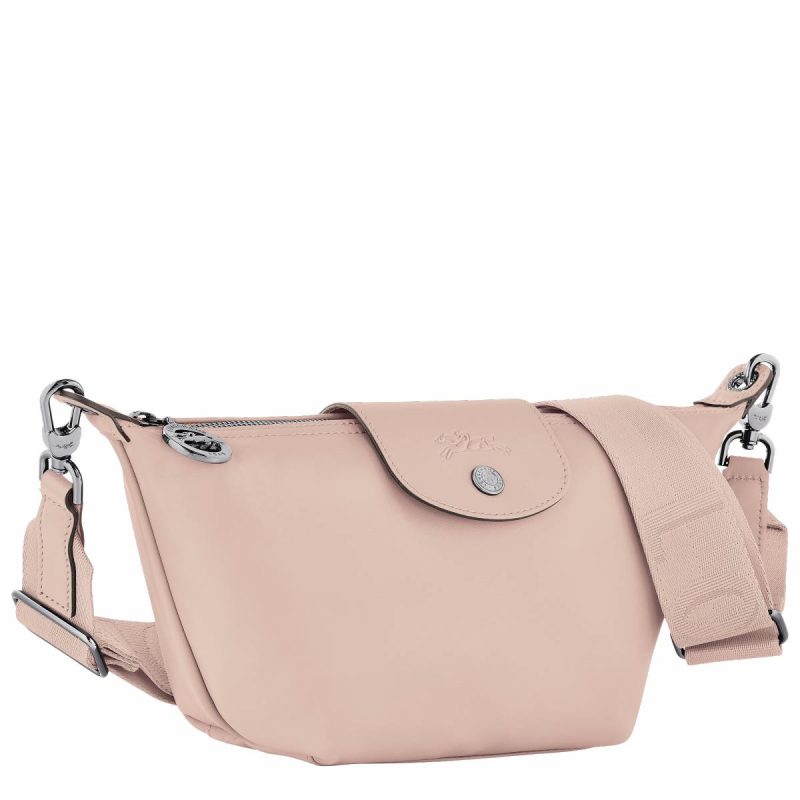 Nude Longchamp Leather Bags Women Le Pliage Xtra Xs Crossbody Bag Nude - Leather - Image 3