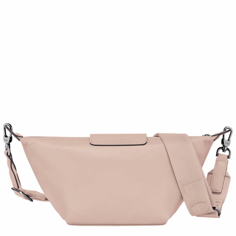 Nude Longchamp Leather Bags Women Le Pliage Xtra Xs Crossbody Bag Nude - Leather - Image 4