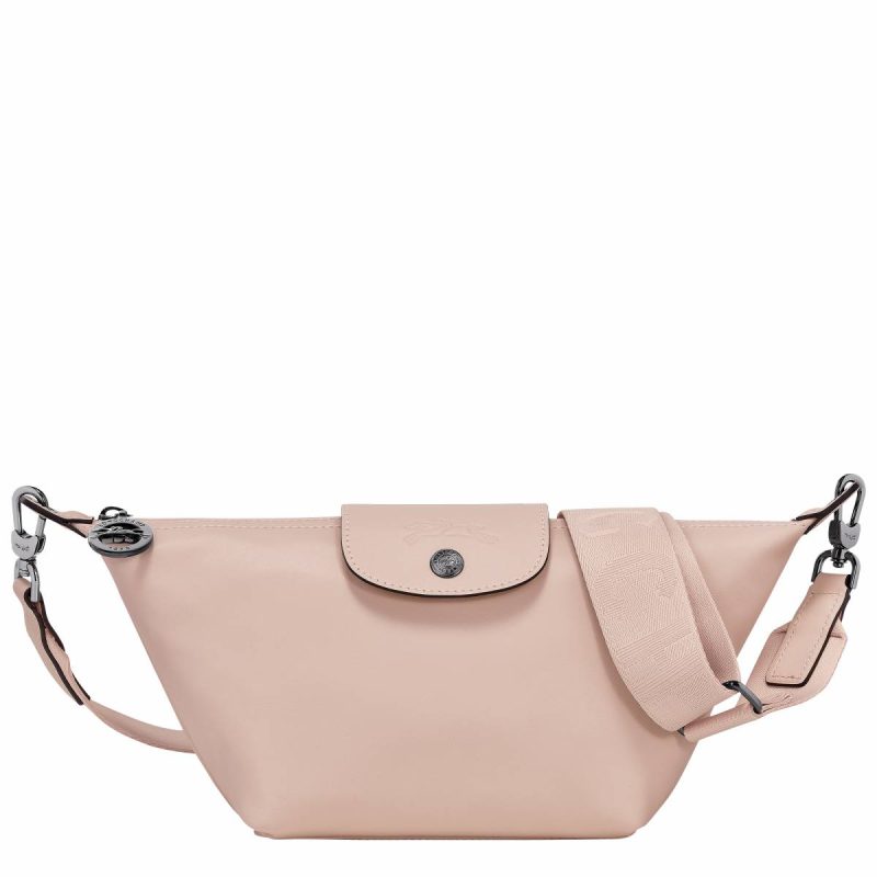 Nude Longchamp Leather Bags Women Le Pliage Xtra Xs Crossbody Bag Nude - Leather