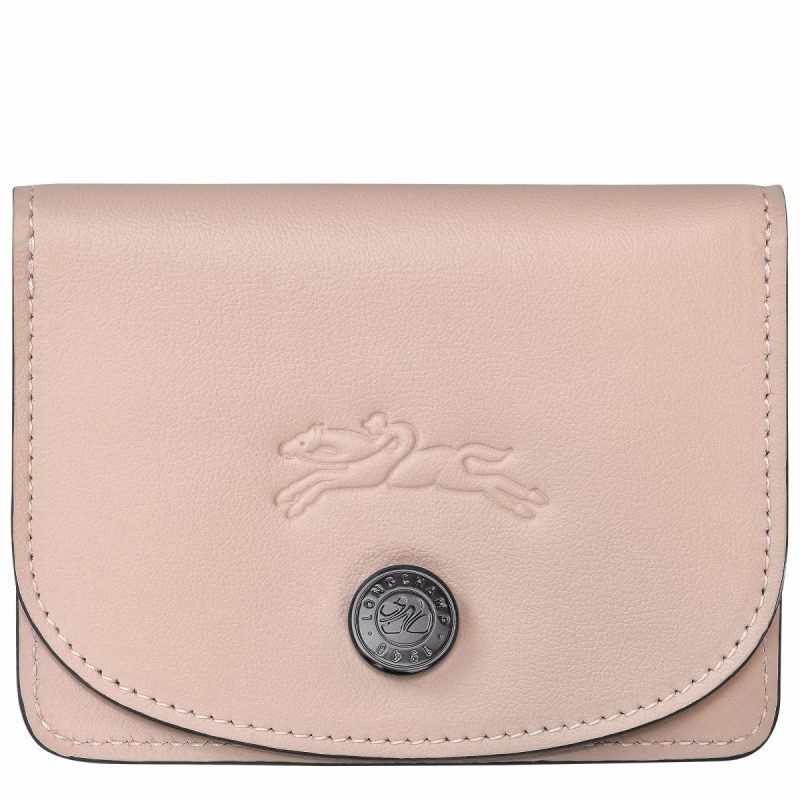 Nude Longchamp Women Cardholders & Coin Purses Le Pliage Xtra Card Holder Nude - Leather