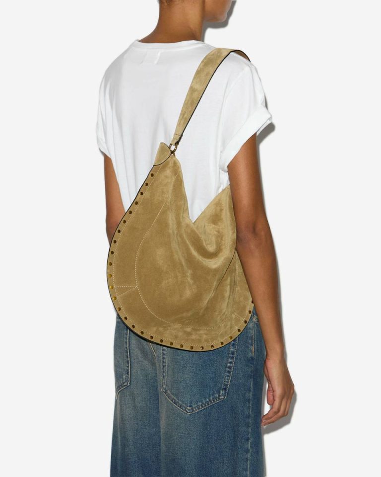 Oskan Hobo Soft Bag Women Isabel Marant Taupe Shoulder Bags - Image 2