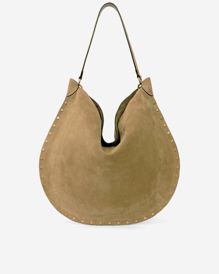 Oskan Hobo Soft Bag Women Isabel Marant Taupe Shoulder Bags - Image 3