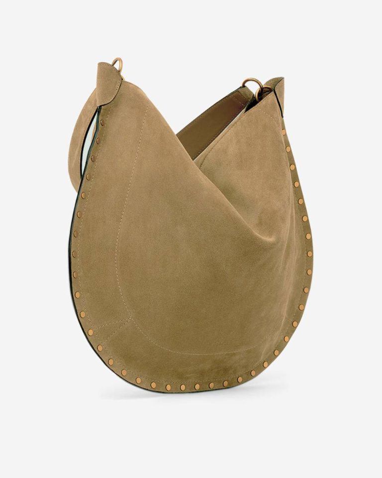 Oskan Hobo Soft Bag Women Isabel Marant Taupe Shoulder Bags - Image 5