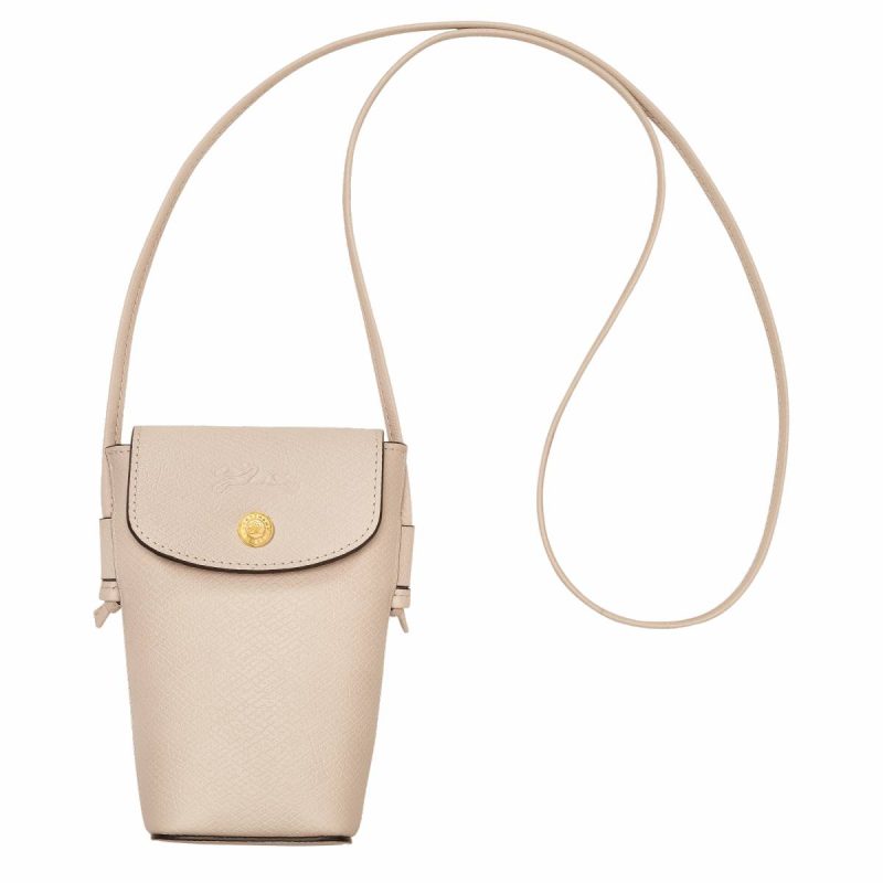 Paper Épure Phone Case With Leather Lace Paper - Leather Women Longchamp Phone Cases