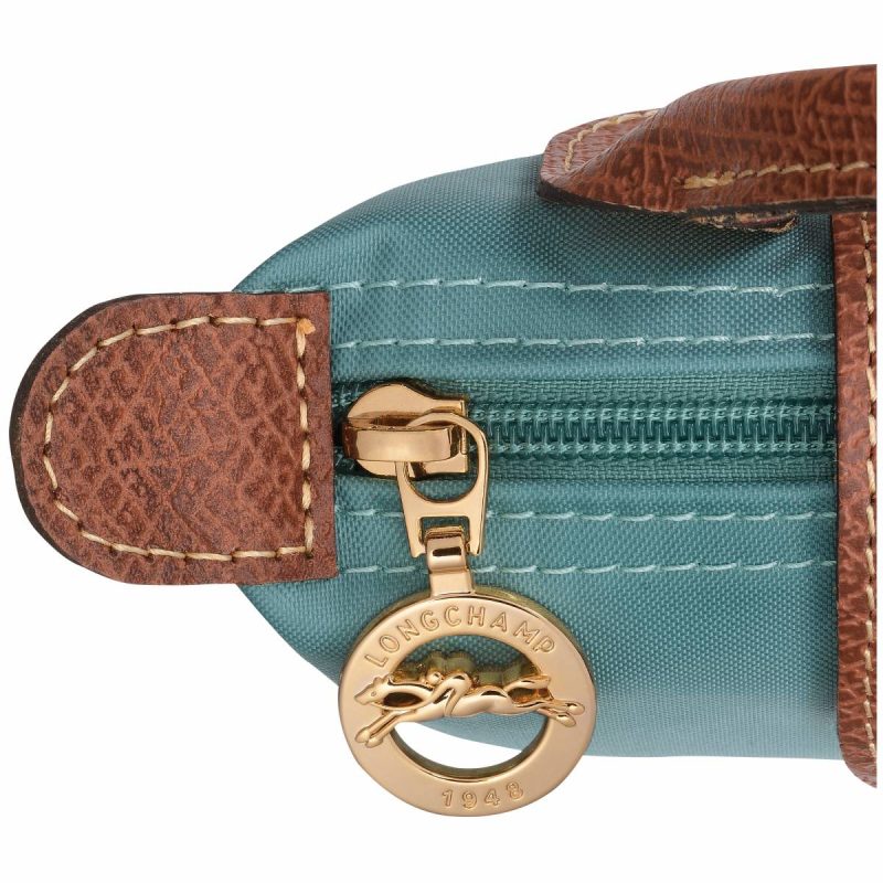 Pouches & Cases Eucalyptus Longchamp Women Le Pliage Original Pouch With Handle Eucalyptus - Recycled Canvas - Image 5