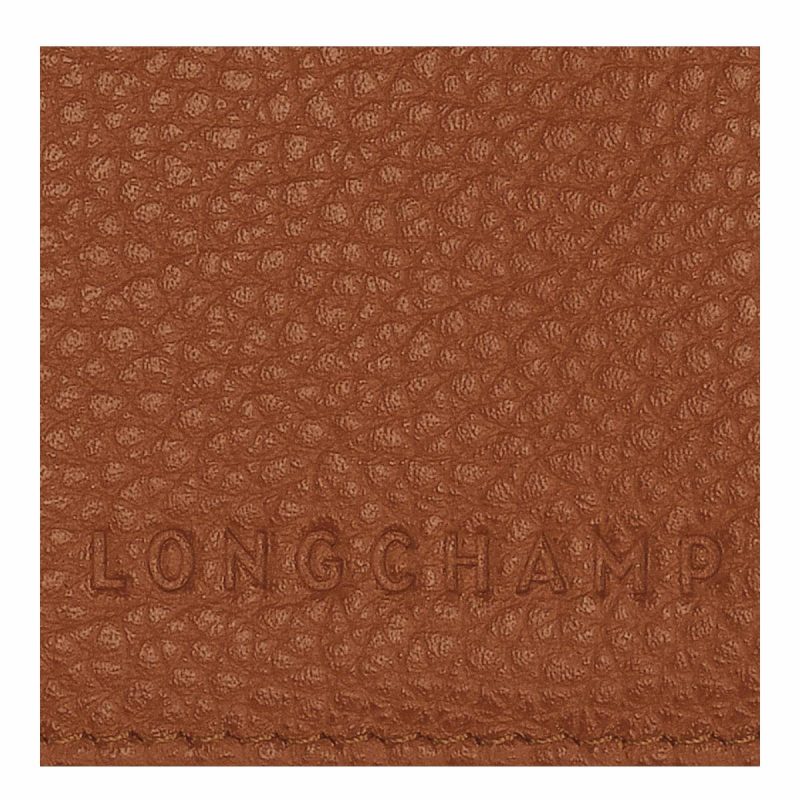 Pouches & Cases Le Foulonné Passport Cover Caramel - Leather Women Longchamp Caramel - Image 4
