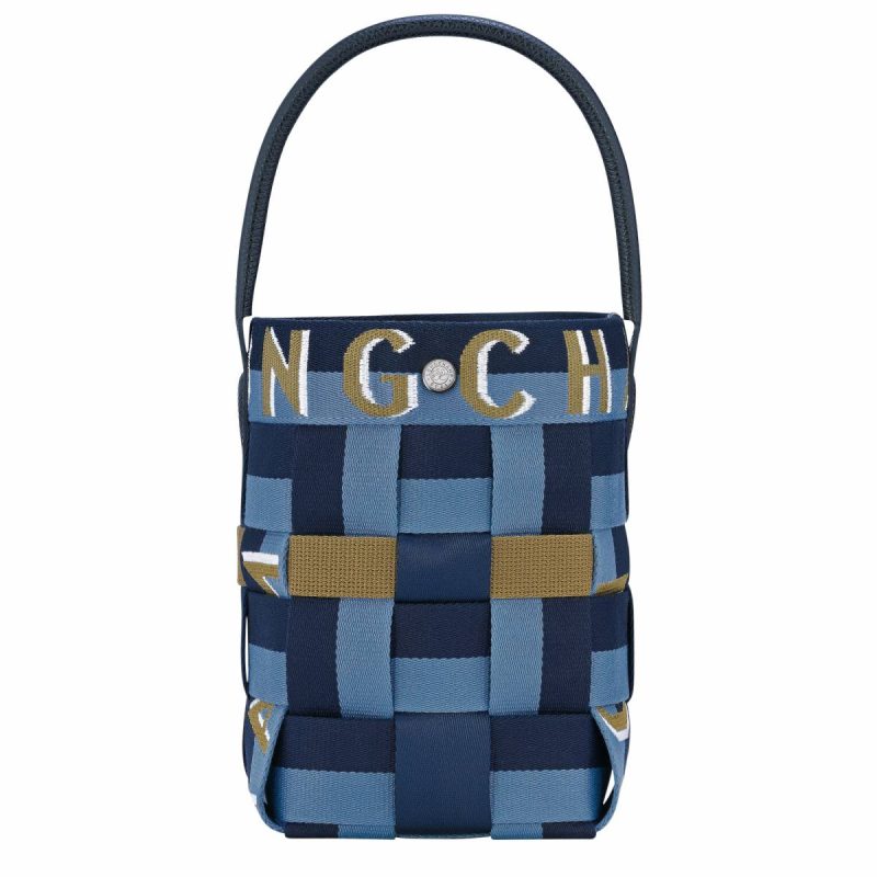 Re-Play Xs Bucket Bag Navy/Thunderstorm - Canvas Navy/Thunderstorm Longchamp Women Mini Bags