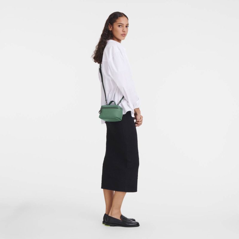 Sage Women Le Pliage Xtra Xs Vanity Sage - Leather Leather Bags Longchamp - Image 2
