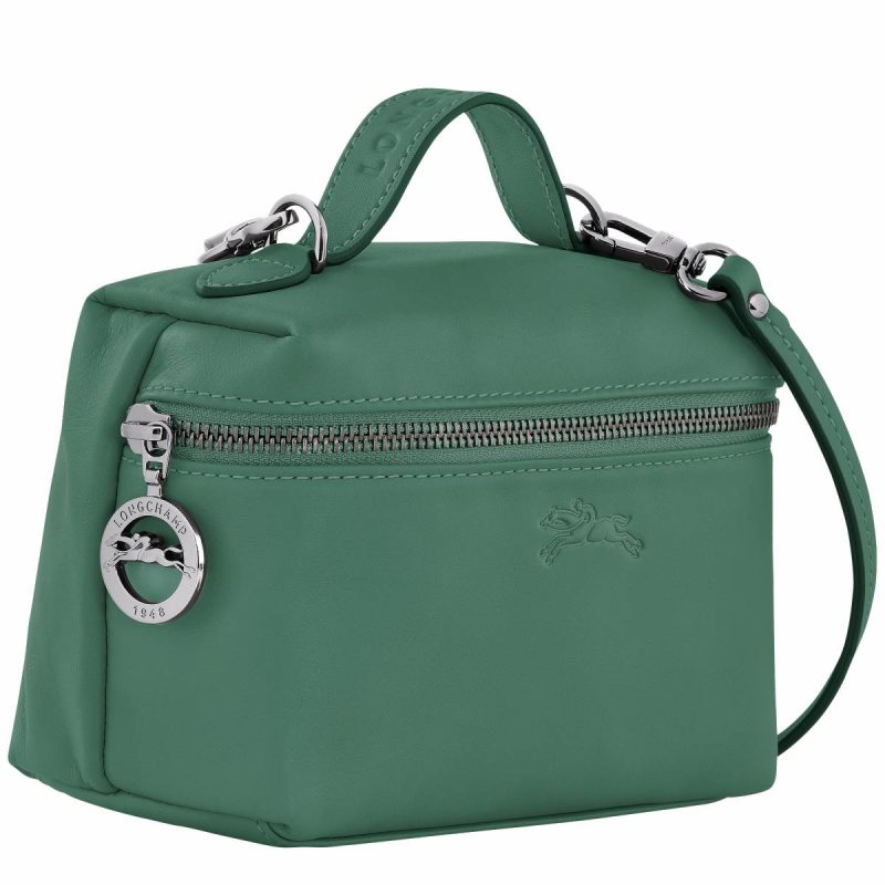 Sage Women Le Pliage Xtra Xs Vanity Sage - Leather Leather Bags Longchamp - Image 3