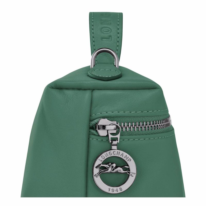 Sage Women Le Pliage Xtra Xs Vanity Sage - Leather Leather Bags Longchamp - Image 5