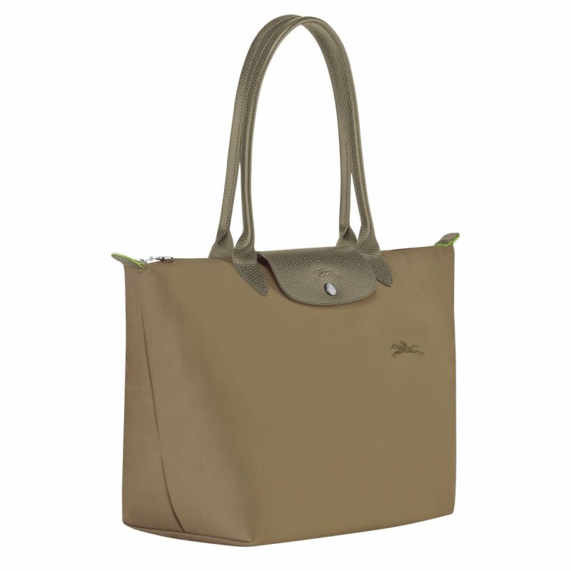 Shoulder Bags Artichoke Le Pliage Green L Tote Bag Artichoke - Recycled Canvas Women Longchamp