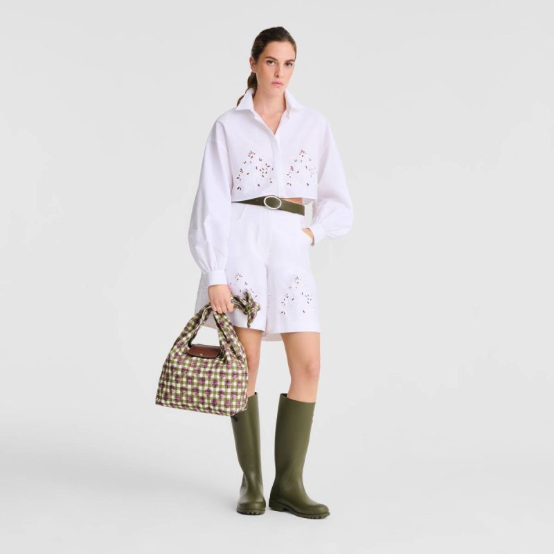 Shoulder Bags Le Pliage Collection M Shoulder Bag Artichoke - Canvas Women Artichoke Longchamp - Image 2