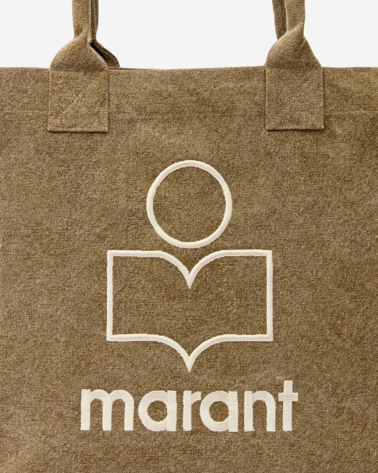 Small Yenky Bag Tote Bags Isabel Marant Dark Khaki Women - Image 4