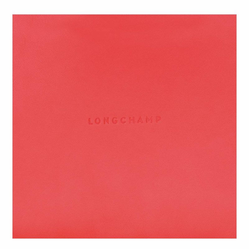 Smoothie M Crossbody Bag Tomato - Leather Women Leather Bags Longchamp Tomato - Image 3