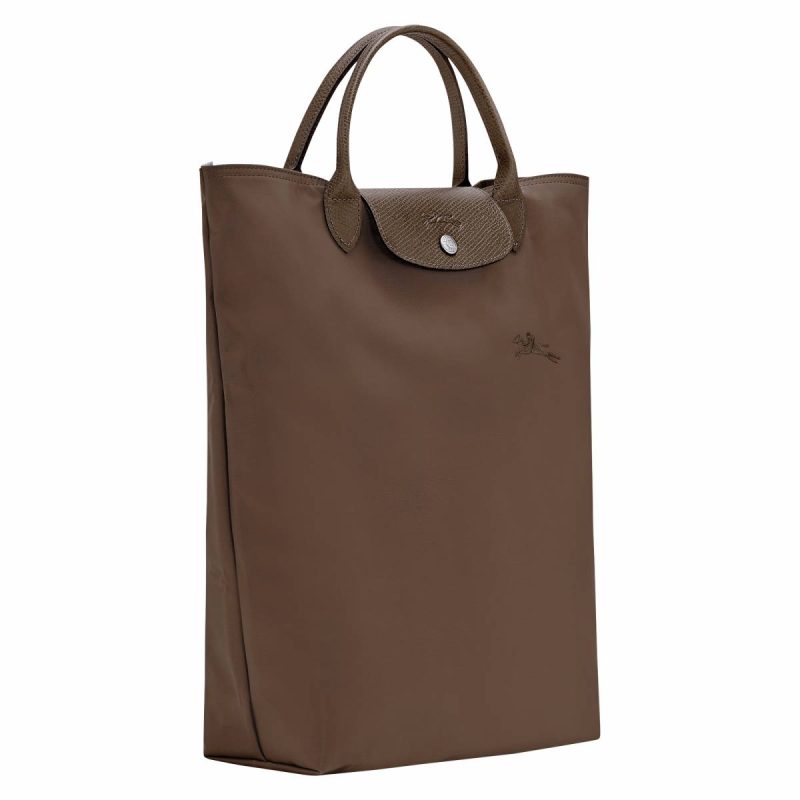Terra Women Longchamp Handbags Le Pliage Green M Tote Bag Terra - Canvas - Image 3