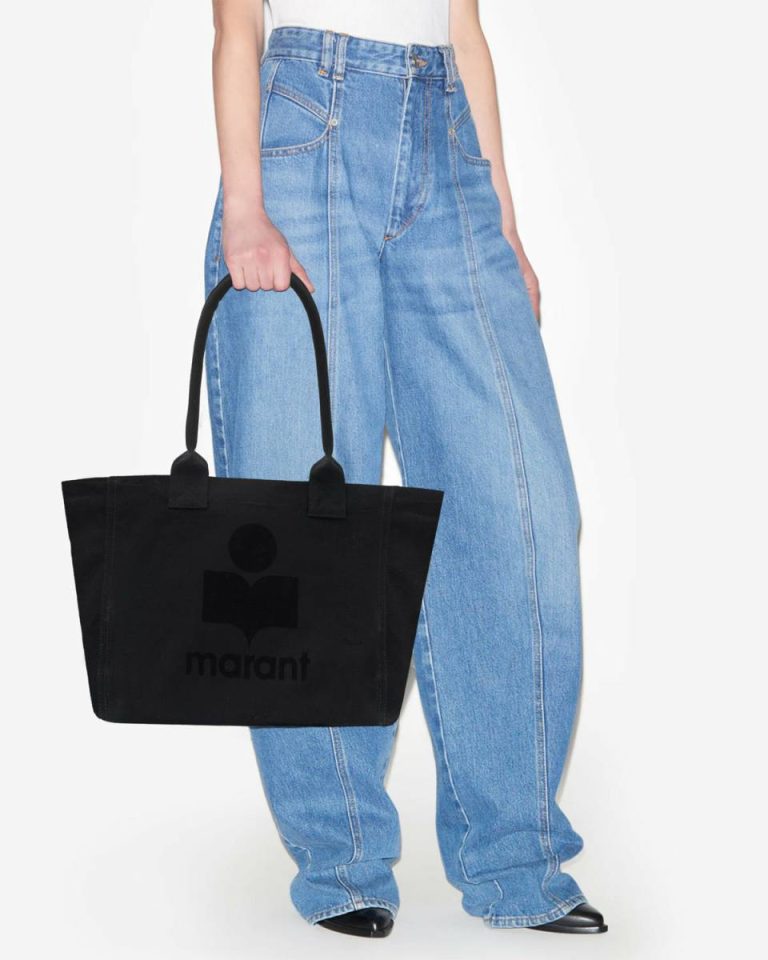 Tote Bags Isabel Marant Women Yenky Zipped Bag Black - Image 2