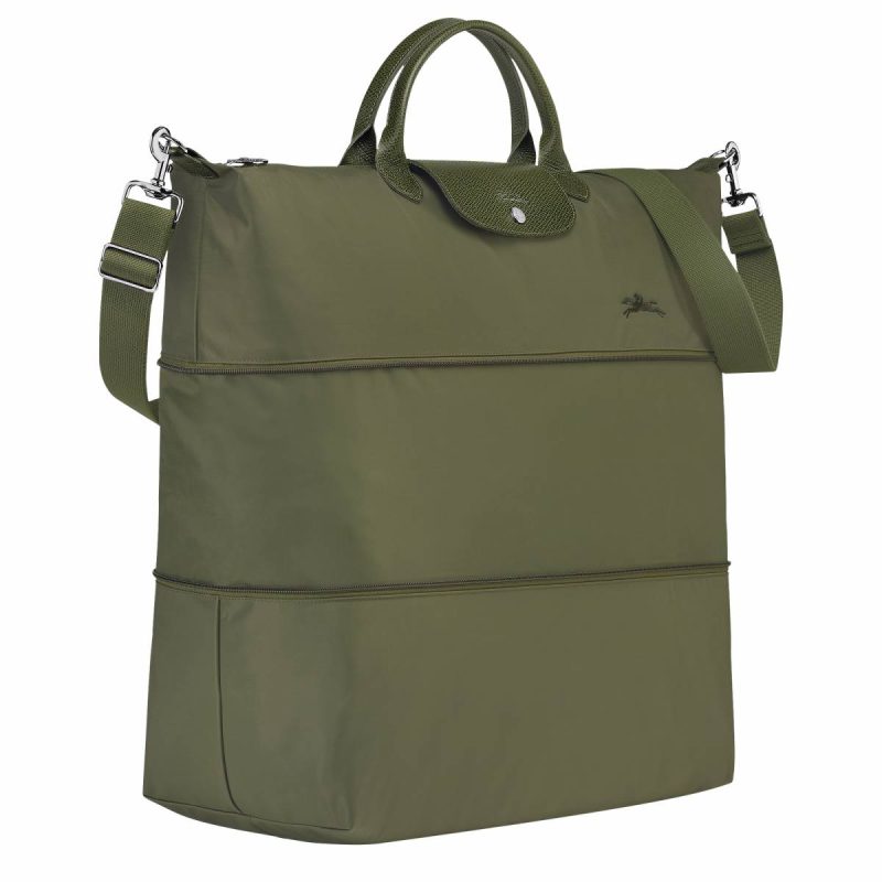 Travel Bags Le Pliage Green Travel Bag Expandable Forest - Recycled Canvas Forest Longchamp Women - Image 2