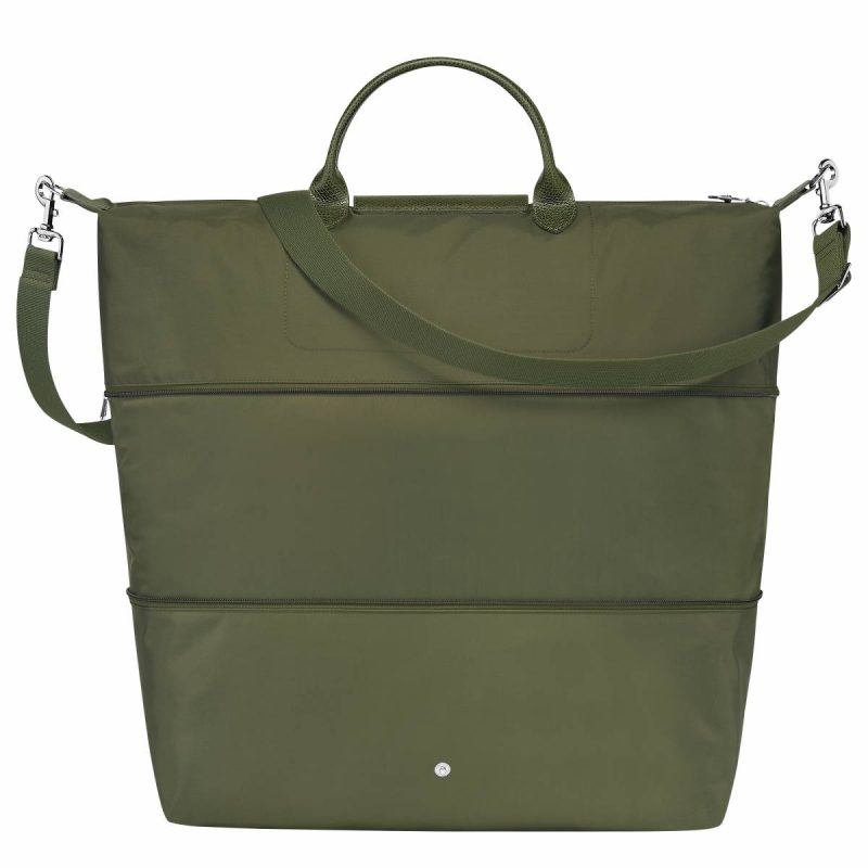 Travel Bags Le Pliage Green Travel Bag Expandable Forest - Recycled Canvas Forest Longchamp Women - Image 3